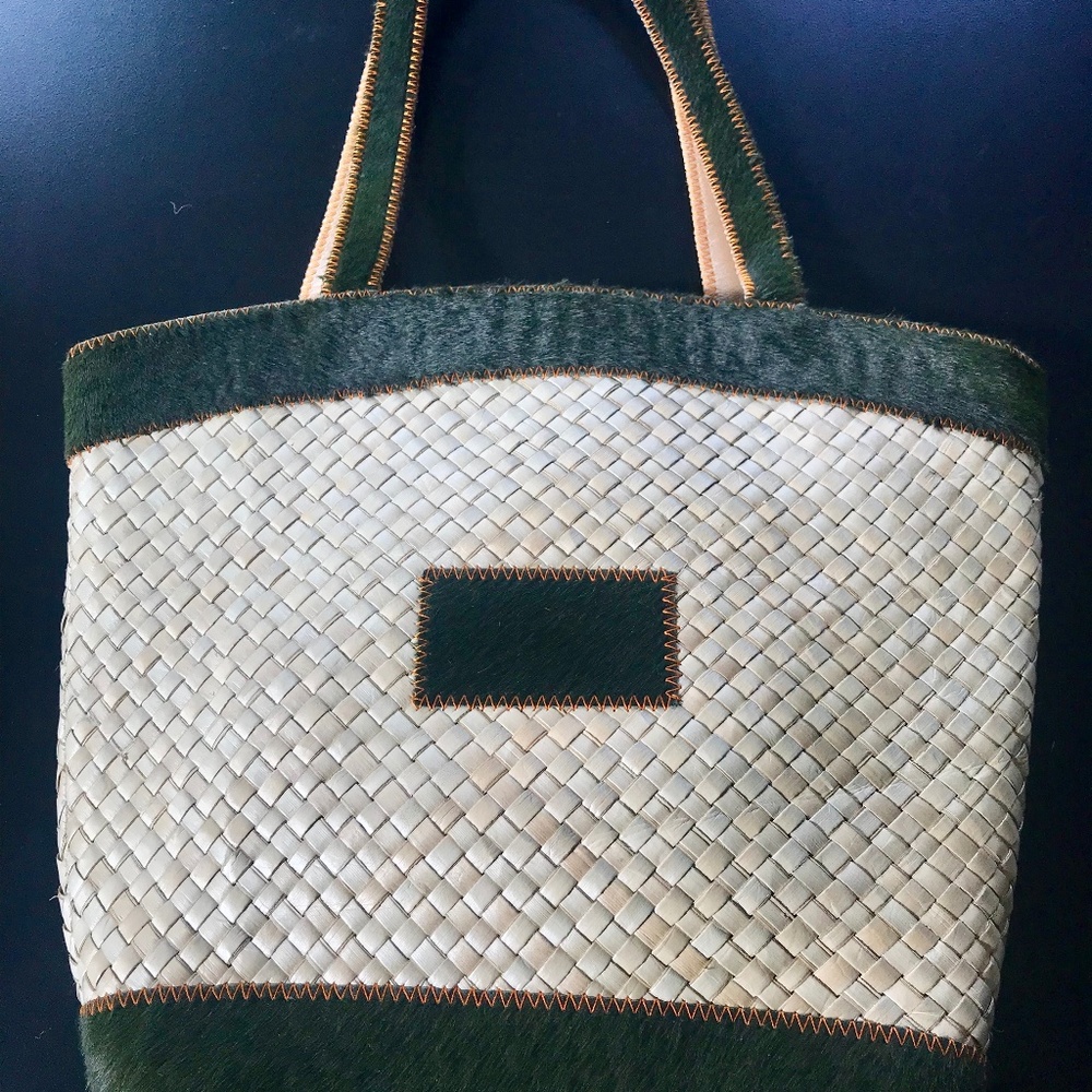 Philosophy by Alberta Ferretti straw tote